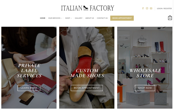 Italian Shoe factory